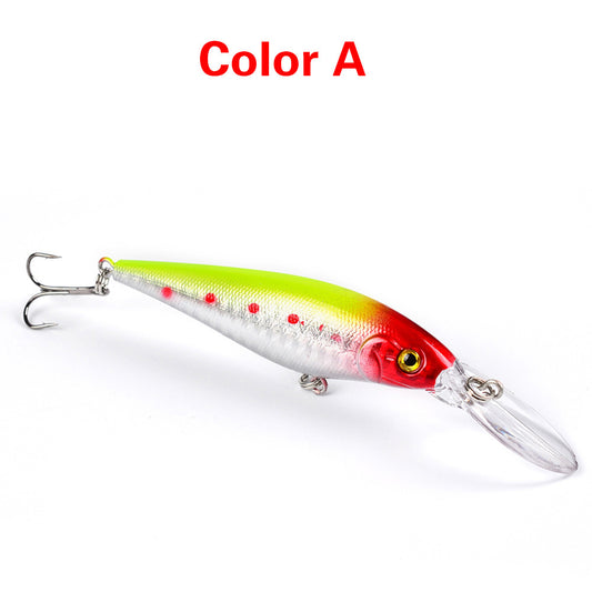 10 Style Minnow Fishing Lures Laser Hard Artificial Bait 3D Eyes 11cm 10g Fishing Wobblers Crankbait Minnows 6