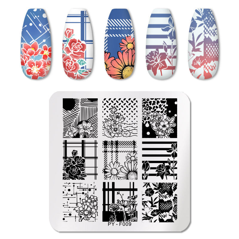 Manicure printing template