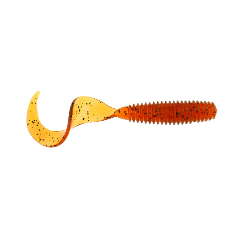 Soft Plastic Artificial Isca Pesca Tail Protein Grub Lure Fishing Worm Moggot Grub Lure Baits