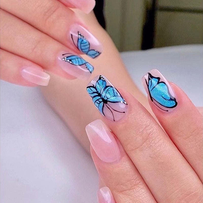 Love Milk Tea Wear Nail Finished Pieces