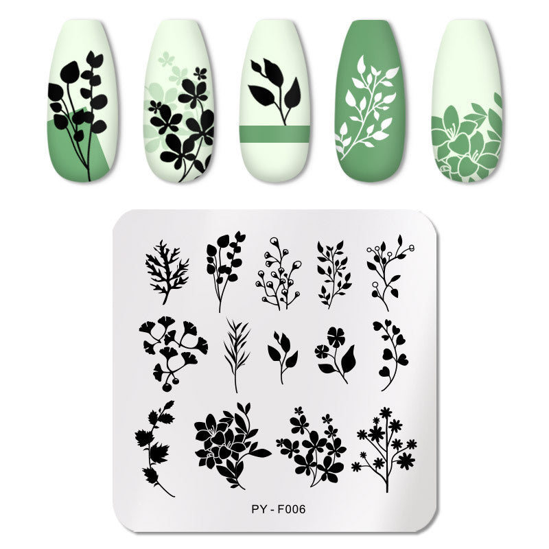 Manicure printing template