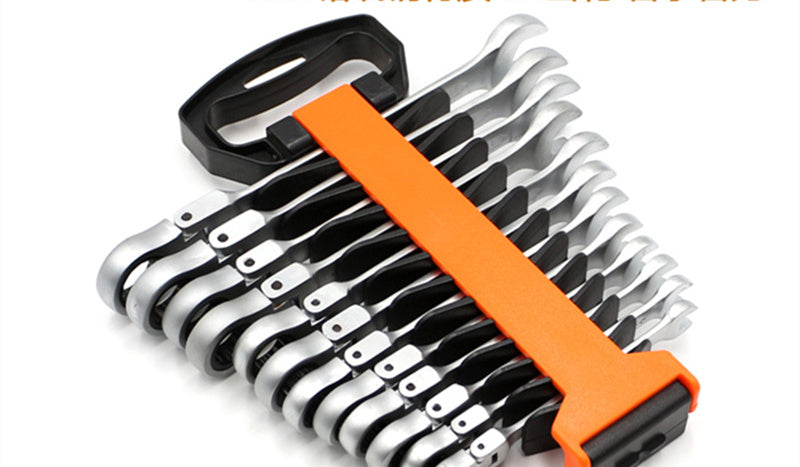 12 7-piece Adjustable Head Ratchet Wrench Set