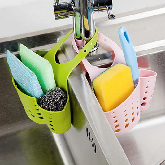 1pcs Kitchen Hanging Sink Drain Basket Rack Sponge Soap Strainer Bathroom Storage Container Faucet Organizer Home Kitchen Tool