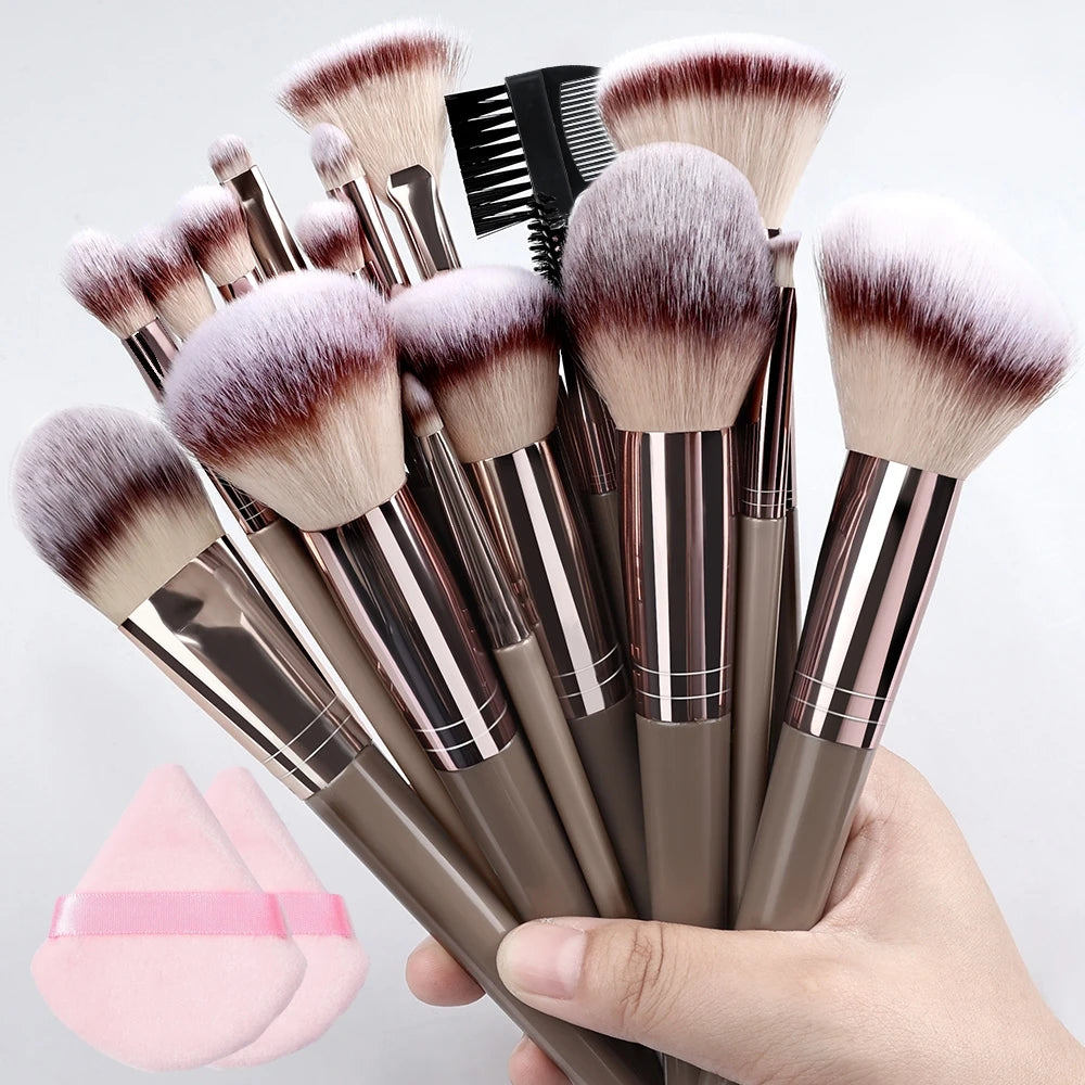 1/20Pcs Makeup Brush Set Professional Super soft detail Blush highlighter Foundation Concealer Eyeshadow Brush Women Beauty Tool