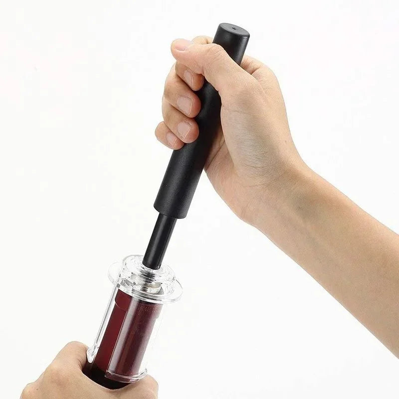 Air Pump Wine Bottle Opener Kitchen Gadgets Manual Wine Corkscrew Stainless Steel Needle Pin Air Pressure Opener Bar Accessories