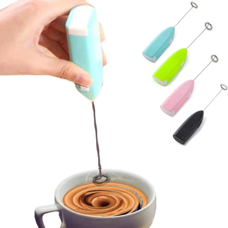 Electric Egg Beater Milk Drink Coffee Whisk Stirrer Mini Milk Frother Mixer Electric Home Kitchen Egg Beater for Kitchen Tools