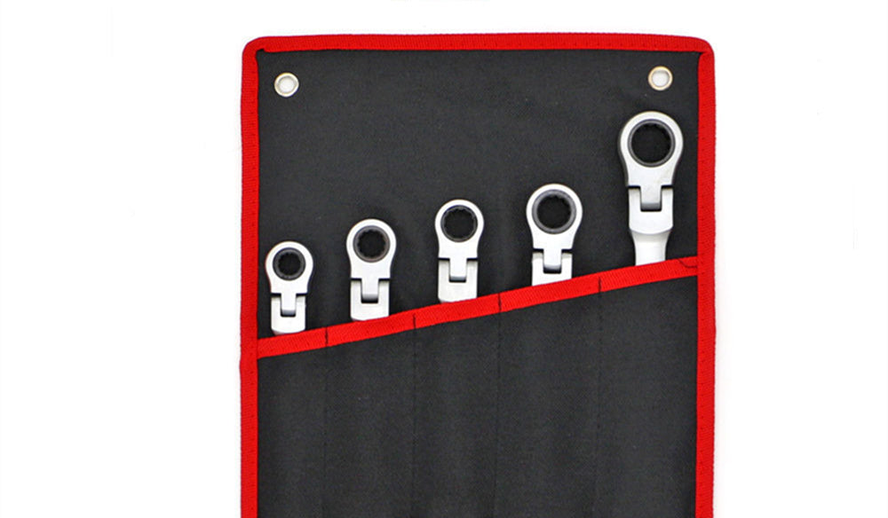 12 7-piece Adjustable Head Ratchet Wrench Set