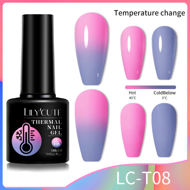 Color Changing Thermal Gel Nail Polish Winter