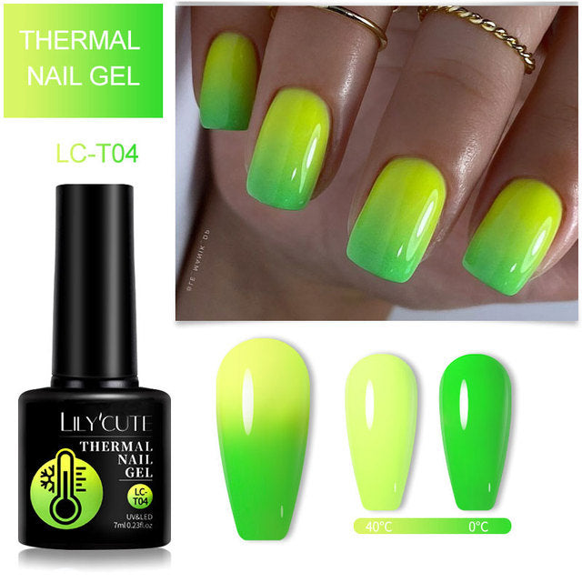 Color Changing Thermal Gel Nail Polish Winter